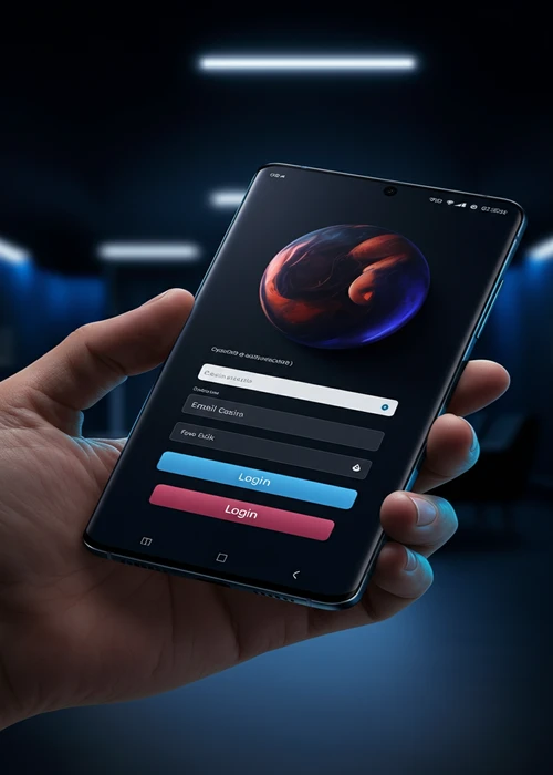 Interface de connexion claire et sécurisée du Nirvana Casino sur un ordinateur, invitant les joueurs à s'identifier rapidement.
